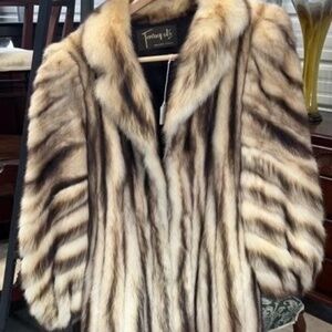 Sm-Medium Tarnopol’s *REAL FITCH FUR* Full Length Trench Coat - Beautiful!🤎